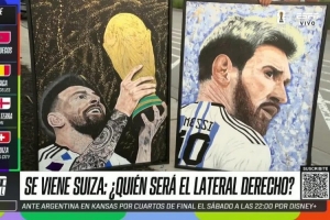 ESPN：墨西哥球迷创作梅西主题画作，希望送一幅给梅西